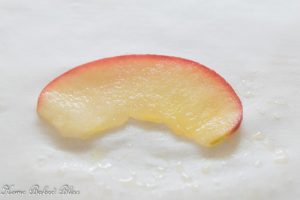 one apple slice 