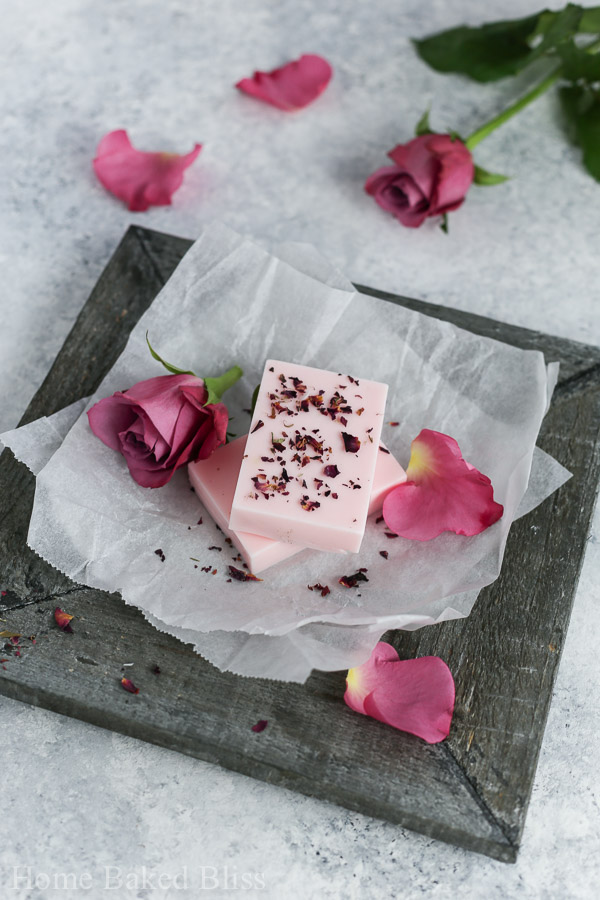 rose soap, how to make rose soap, diy rose soap, rose soap recipe, soap base, how to make soap