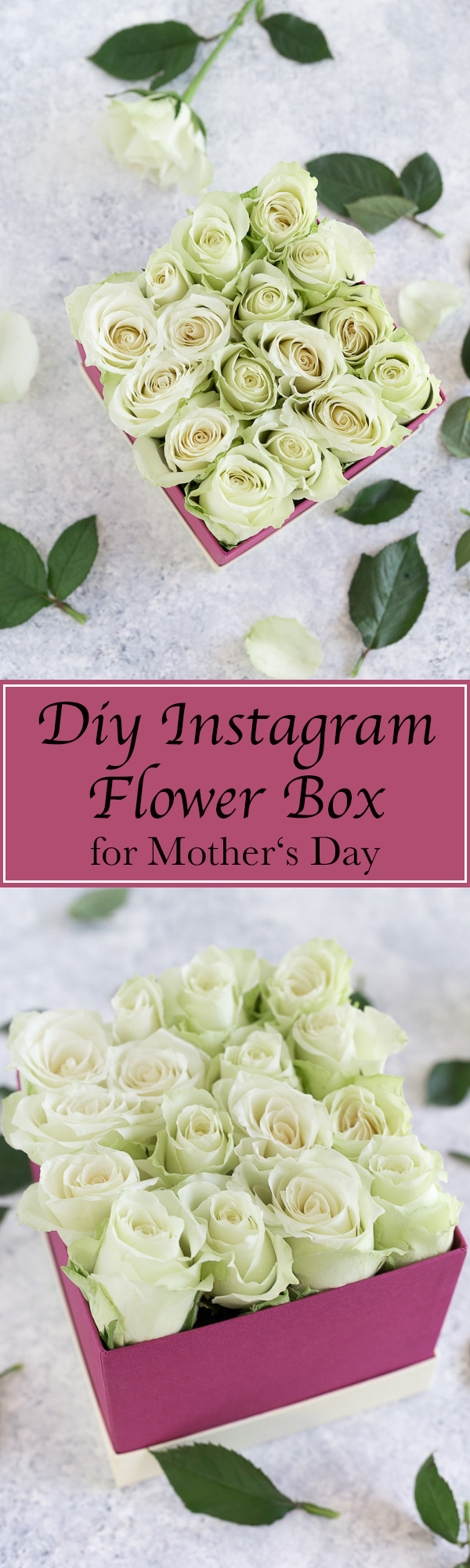 diy flower box, diy Instagram flower box, Instagram flower box, how to make a flower box, diy rose box, rose box, flower diy, flower craft