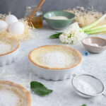 Swiss Easter cakes (Osterrchüechli) dusted with powdered sugar