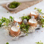 DIY Osterkerzen in Eierschalen